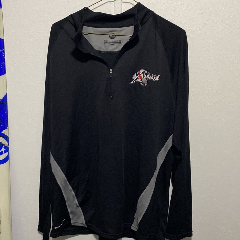 Team Alberta Hockey Lot Men’s Large/XL polo/golf shirt and 1/4 ZipTop X2 NHL WHL - Picture 11 of 15
